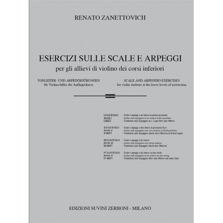 Zanettovich Esercizi Sulle Scale e Arpeggi Vol. 1