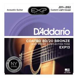 D'Addario EXP13 Coated  Bronze 11-52