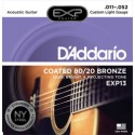 D'Addario EXP13 Coated  Bronze 11-52