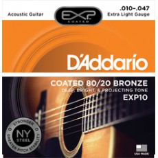 D'Addario EXP10 Coated  Bronze 10-47