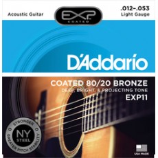 D'Addario EXP11 Coated  Bronze 12-53