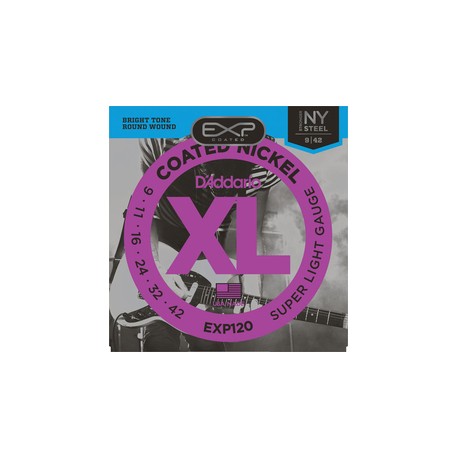 D'Addario EXP120   Coated Nickel Wound 9-42