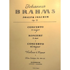 BRAHMS OP.77 Concerto in Do Maggiore Violino e Piano