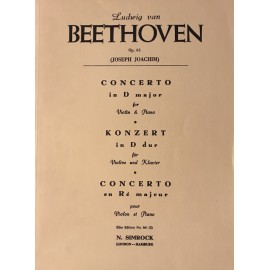Beethoven OP.61 Concerto in Do Maggiore Violino e Piano