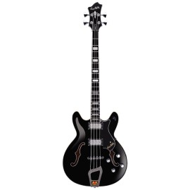 Hagstrom B-VIKB-BLK Basso semiacustico