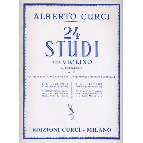 Curci 24 Studi  elementari per violino