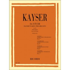 Kayser - 36 Studi Elemetari e Progressivi per Violino