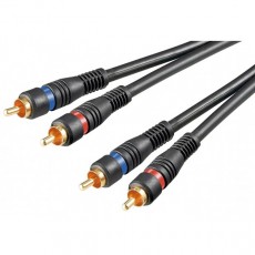 Cavo Audio 2RCA M/M 1.5mt Alta qualità