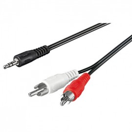 Cavo Stereo Jack 3, 5 mm a 2 x RCA maschio 5 mt