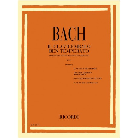 Bach Il Clavicembalo Ben Temperato Volume I