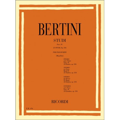 Bertani 25 studi per pianoforte Fasc IV