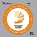 D'Addario BW020 Single 80/20 Bronze Wound 020