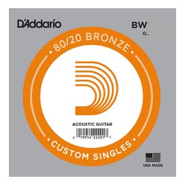 D'Addario BW026 Single 80/20 Bronze Wound 026