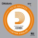 D'Addario BW026 Single 80/20 Bronze Wound 026