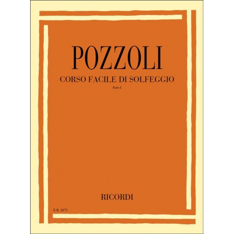 Pozzoli Corso Facile Di Solfeggio Parte I