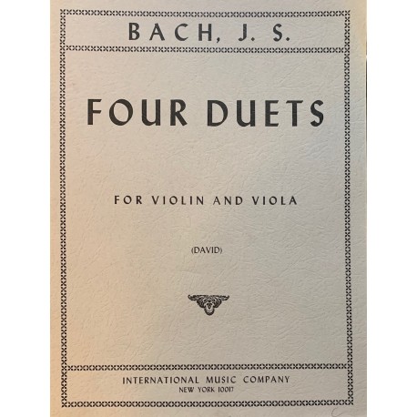Bach Four Duets Violino e Viola