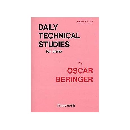 Beringer Daily Technical Studies For Piano