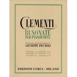 Clementi  18 Sonate per pianoforte Vol 1