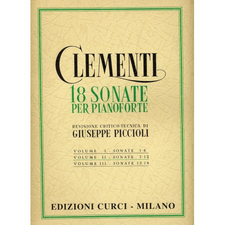 Clementi  18 Sonate per pianoforte Vol 2