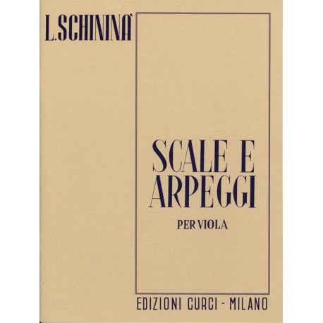 Schininà Scale e arpeggi per Viola