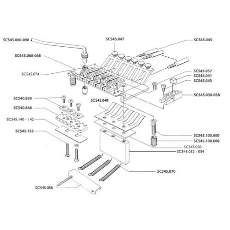 Schaller Accessorio Tremolo Passa-corda