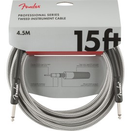 Fender PRO 15' INST CABLE WHT TWD