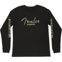 Fender Camo Logo L/S T-Shirt, Blk M