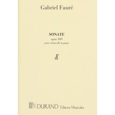 Fauré Sonate N 1 Opus 109