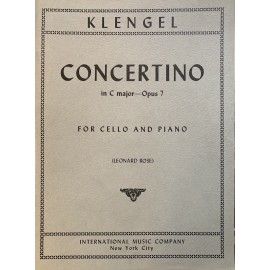 Klengel Concertino Do Op. 7 per cello e piano