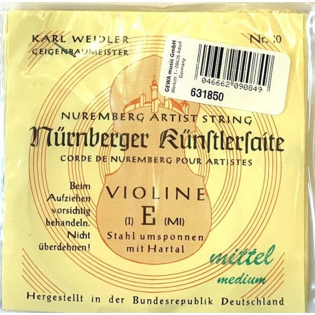 NÜRNBERGER Set Violino 4/4 Künstler Seilkern