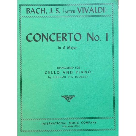 Bach Concerto N. 1 Sol (Da Vivaldi)