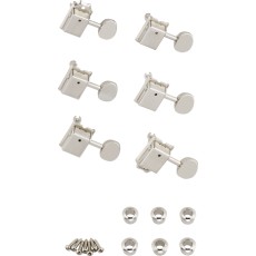 Fender Vintage-Style Strat®/Tele® Tuners, Nickel (6)