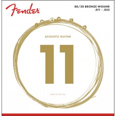 Fender set corde 11-52 bronze 80/20
