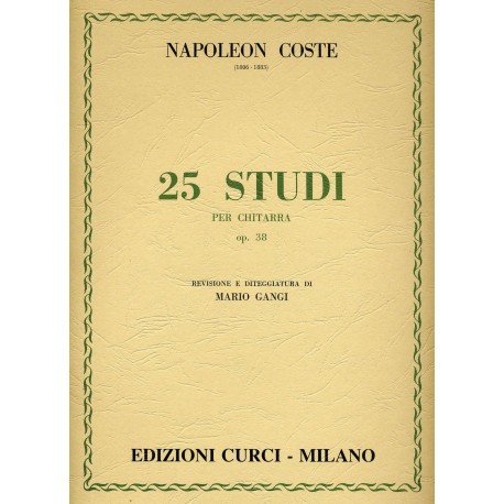Napoléon Coste 25 Studi op. 38