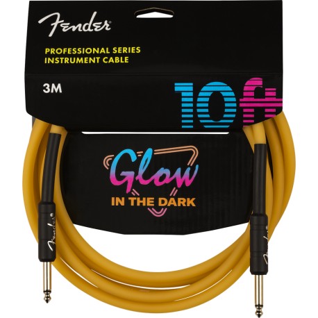 Fender PRO 10' GLOW IN DARK CBL ORNG