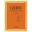 Czerny 20 Esercizi di lettura per pianoforte