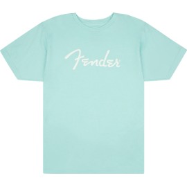 Fender® Spaghetti Logo T-Shirt, Daphne Blue, XL