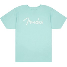 Fender® Spaghetti Logo T-Shirt, Daphne Blue, XL