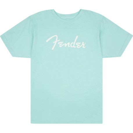 Fender® Spaghetti Logo T-Shirt, Daphne Blue,  Large