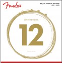 Fender set corde 12-52 bronze 80/20