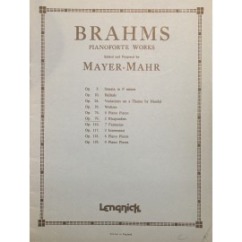 BRAHMS Pianoforte Works - Op.79