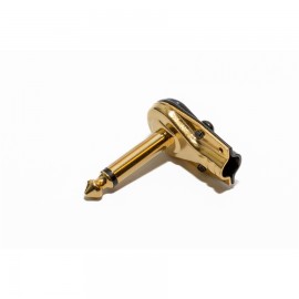 Quik Lok  G/112 JACK MONO 6.3 FLAT 90° GOLD