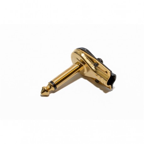 Quik Lok  G/112 JACK MONO 6.3 FLAT 90° GOLD