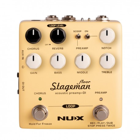 NUX TAGEMAN FLOOR Stageman Floor Acoustic Preamp & DI with looper