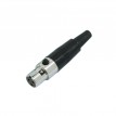 Mini XLR 3 poli femmina vol.