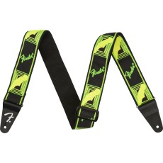 Fender® Neon Monogrammed Strap, Green and Yellow, 2"