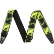 Fender® Neon Monogrammed Strap, Green and Yellow, 2"