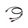 ProCab CLA711/1.5  Jack st 3,5 - 2 RCA