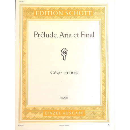 Franck PRELUDE ARIA & FINAL