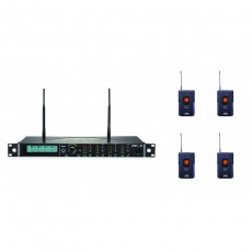 JTS R-4/R-4TB Sistema Wireless con 4 Body pack